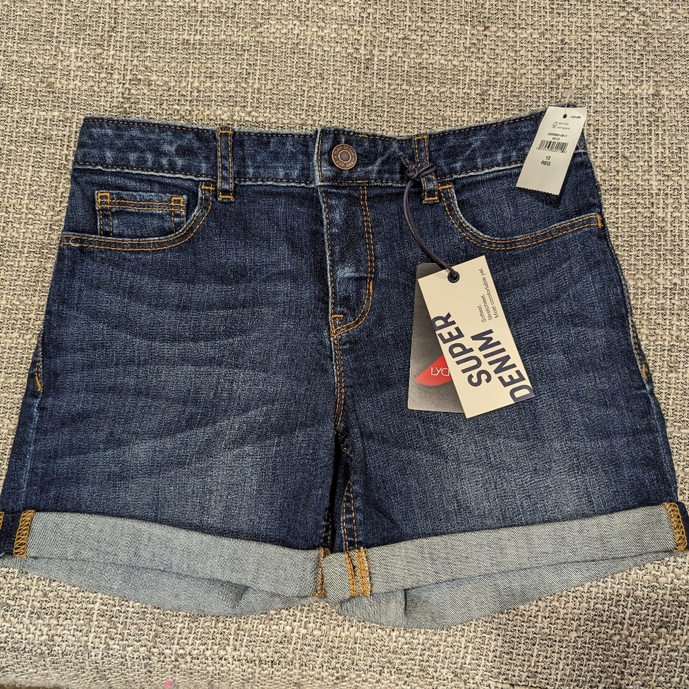 NWT GAP Kids Midi Denim Shorts Sz.12